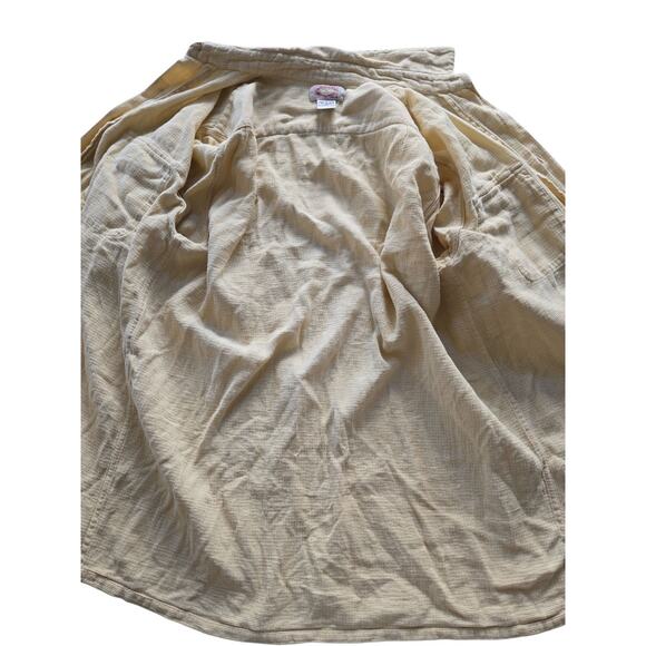 Banana Republic Button Up Short Sleeve Double Pockets Yellow 1980 Vintage Medium - Picture 14 of 14